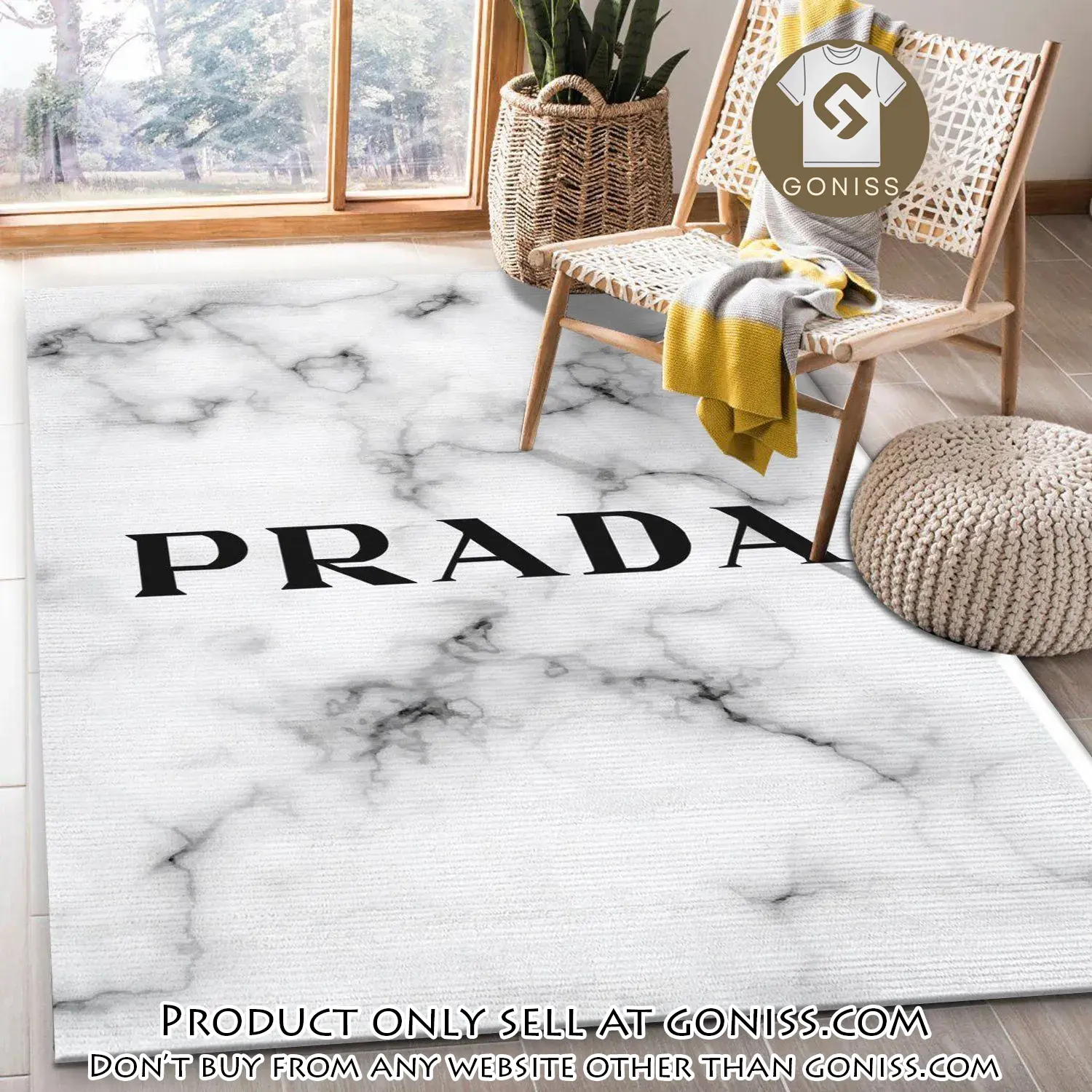 Prada area rug bedroom rug christmas gift us decor gn0225476